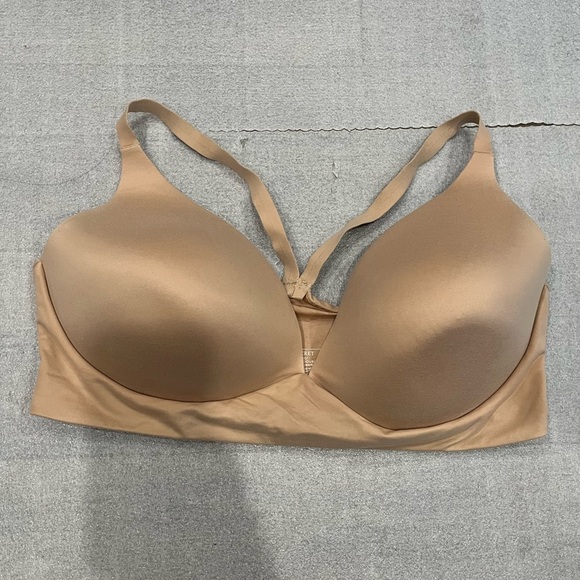 [38DD] Victoria Secret Bra Lightly Lined Plunge No Wire Racerback Pull On - Picture 1 of 5
